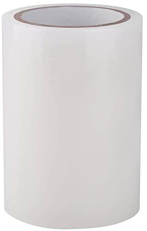 AMC Rolle Einweg Klebefolie Schuhüberzieher mit sehr starkem Kleber Universal Einweg Schuhfolie für professionellen und häuslichen Hygieneschutz, durchsichtig, Einheitsgröße