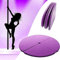 Pole Dance Matte Klappbare Crash-Matte Rund 120cm Tragbare Fitness Pole Dance Fallschutzpolsterung Geeignet für Anfänger Gymnastik Sicherheit rutschfeste Matte,Lila,Thickness 3cm