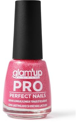 Glam’Up Paris - Vernis à Ongles XL Pro - Vernis Professionnel Haut de Gamme - Séchage Rapide - Haute Couvrance - Longue Tenue - Pinceau Ultra Large - Effet Gel - 18 ml - N°412 - Sunset Beach