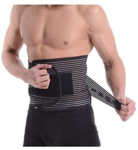 Back Brace Cinturón de soporte lumbar de pescado de alta elasticidad Cinturón de cuidado de la salud triturado Protección deportiva ajustable Tropical para el dolor de espalda y el alivio del es