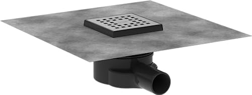 hansgrohe 56246800 RainDrain Point Punktablauf 100/100 Edelstahl gebürstet Komplettset