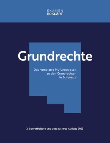 Grundrechte: Das komplette Prüfungswissen zu den Grundrechten in Schemata