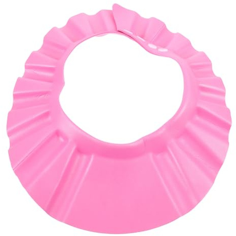 Amosfun Ultra-leichte Eva Wasserdichte Duschhaube Für Junge Mädchen Und Junge Mädchen Pinkes Shampoo-haarschutz-accessoire Für Müheloses Waschen Und Sicheren Badespaß