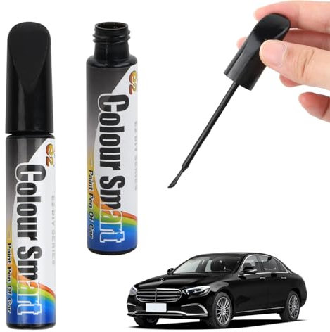Anseom Car Paint Scratch Repair Pen Black, 2Pcs Colorfast Car Touch Up Pens, Waterproof Car Paint Repair Pen, Fast Drying Car Scratch Remover Pens 12ml