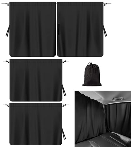 Acunny Autovorhänge Sichtschutz,Autovorhänge - 3 Stück automatische Sichtschutzrollos - Lichtblockierende Fenstervorhänge, Autozubehör für Camping