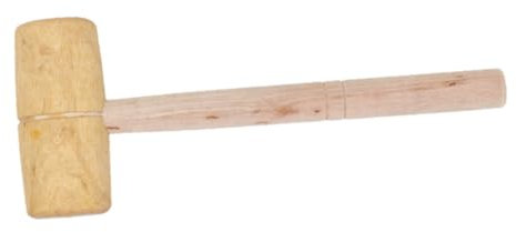 jojofuny Small Carpenter's Mallet for Leathercraft and Woodworking Made of Solid Wood for DIY Woodcraft Projects and Camping