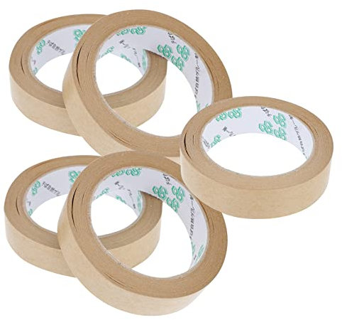STOBOK 5stücke Kraftpapierbänder Gebündelt Reißbares Papierklebeband Kartonversiegelung Wasserdichtes Papierband Zum Verpacken Und Fixieren