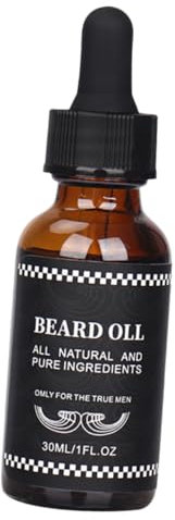 LALADEFIEE 1 sérum de croissance de barbe huile de moustache pour homme conditionneur de cheveux beard oil beard growth kit de pousse de barbe huile essentielle de moustache Un verre