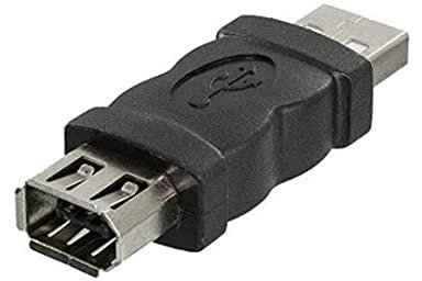Suxdlan USB to 6 Pin Adapter Type A Male to Firewire 1394 Female Convertor Plug for Cameras Phone