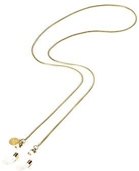 Purelei Sleeky Sonnenbrillenkette – 65 cm Kette aus Edelstahl in Gold, Silber oder Roségold – Stylisch & praktisch für deinen Sommer-Look (Gold)