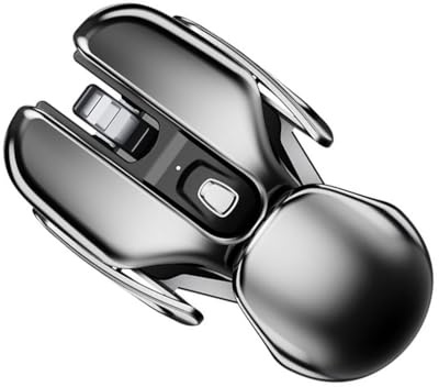AMSLSIU Souris de Jeu sans Fil, silencieuse et Rechargeable, récepteur métallique USB, étanche, en Aluminium, pour Ordinateur de Bureau et PC