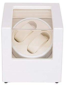 HUIBBGO Caja enrolladora de Relojes, Caja enrolladora de Relojes Doble para Relojes automáticos, Caja enrolladora de Relojes de Madera con rotación automática, Estuche de Almacenamiento