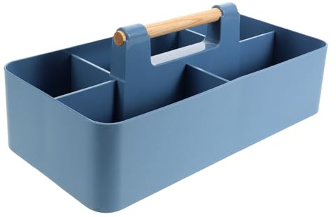 BESTYASH Aufbewahrungsbox Multifunktionale für Griff Fächern und mit Mehreren Fassungsvermögen Snack Organizer Großem Pp Holz Zuhause und Wohnzimmer