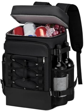Uozonit Mochila térmica aislada, mochila térmica suave para camping, senderismo, mochila térmica suave y portátil, reutilizable, bolsa de refrigeración para camping, viajes, senderismo, playa, picnic