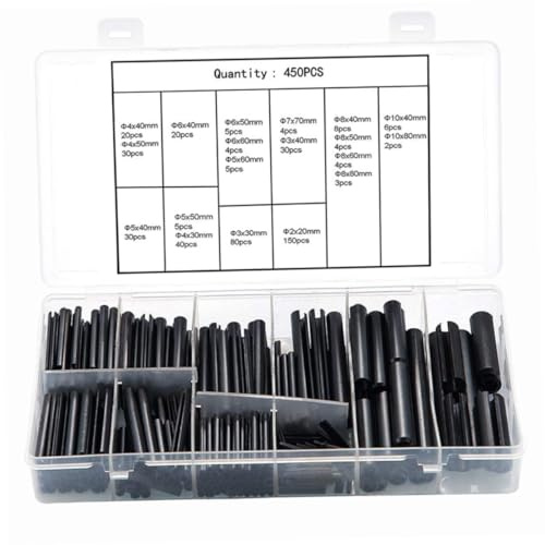 Kit Assortimento Spine Elastiche Spine a Molla con Intaglio 450pz