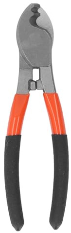 Adfaga Cortador de cables profesional de 8 pulgadas Tijeras de cables eléctricos de acero con alto contenido de carbono con puerto de pelado para cables de cobre y aluminio Herrami