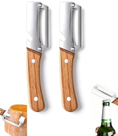 BCHKO Pelador 2 en 1 con Abrebotellas, 2 piezas, para Verduras y Frutas. Pelador de Patatas y Manzanas, Utensilio de Cocina Multifuncional, Eficiente.