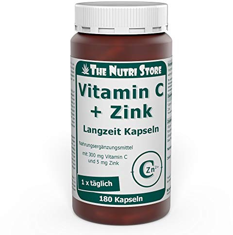 Vitamin C 300 mg + Zink 5 mg Langzeit Kapseln 180 Stk.