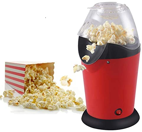 ksamwjf popcorn maker Hot Air Popcorn Popper, 1200W Popcorn Maker, Electric Popcorn Machine for Home Use, No Oil Needed with Measuring Cup and Removable Lid