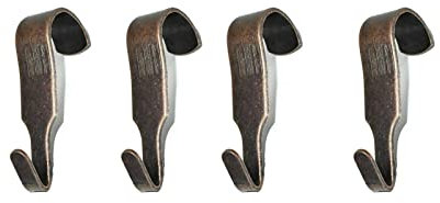 Picture Rail Hooks Bronze Narrow Picture Rail Hooks Heavy Duty Gallery Hanging Moulding Hooks Mirror Photo Frame Hanging Metal Hooks Pack of 4