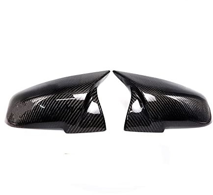 Auto Spiegelkappen Seitenspiegel Abdeckkappen Seit Rückspiegelabdeckung Seitenspiegelgehäuse Abdeckung Echtkohlefaser Für BMW Serie 1 2 3 4 F20 F21 F22 F30 F32 F36 X1 F87 M3 Außenspiegelabdeckungen (