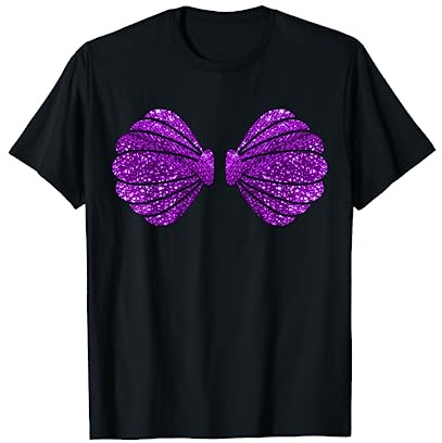 Meerjungfrau Muschel BH Kostüm T-Shirt