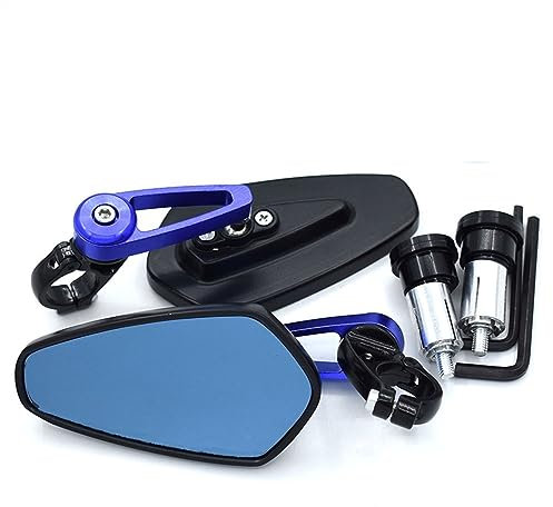ARROIO Lenkerendenspiegel Motorrad Für Y-AMAHA Für MT-07 Für MT-09 Für R1 Für R6 Für R15 Für R25 Universal 7/8 22mm Motorrad Lenker Rückspiegel (Farbe : C)