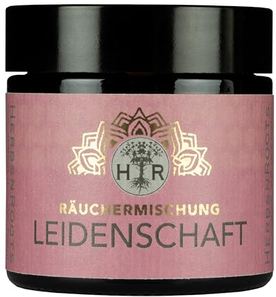Leidenschaft Räuchermischung - Kraftvolles Räucherwerk • spirituell • energetische Reinigung • 100% Natur • ähnlich: Palo Santo Räucherstäbchen, weißer Salbei zum Räuchern • HerbsnRoots