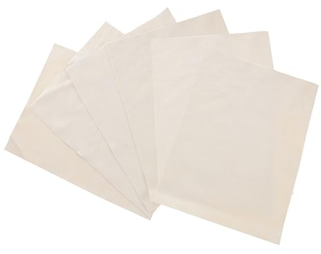 STOBOK Pre-Cut Chamois Cloth Pottery Tools 6 Sheets Soft Leather for Trimming and Smoothing Absorbent Easy to Trim Ceramic Craft Supplies for Pottery and Car Use