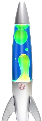 GANBIPU Original Liquid Lamp with Blue and Yellow Wax, 14.5 Inch Motion Cool Night Light Home Bedroom Office Decoration for Adults