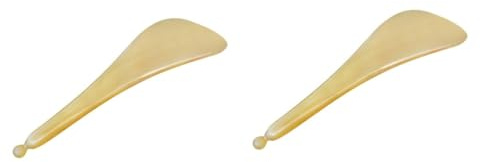 JECOMPRIS 2stücke Multi-purpose Eye Massage Stick Horn Natürlicher Beauty-massage-stick Für Und Langlebig Leicht Und Ergonomisch Geformt Für Hautpflege