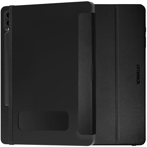 OtterBox Cover React Folio per Samsung Galaxy Tab S10+/S9+, Nero | Custodia anti urti e cadute, ultra sottile, a Folio, protettiva, testata a norme MIL-STD 810G