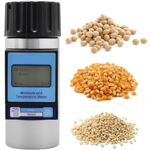 STMKB Humidimètre De Grain, Testeur De Température D'humidité De Grain, La Plage Est De 8% À 35%, L'erreur De Mesure Est ≤ 0,5%, Convient Aux Graines De Maïs, De Riz, De Haricots Et De Céréales