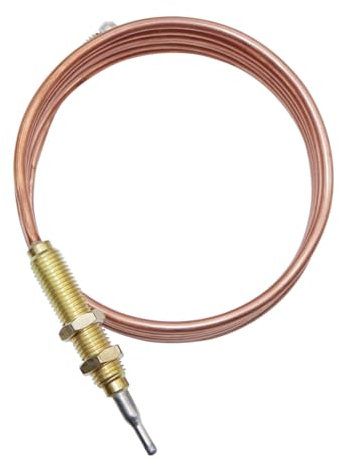 Misamo Universelle Gas-Thermoelementlänge, Verwendet für BBQ-Grill oder Feuerstellenheizung, Gas-Warmwasserbereiter, M8x1-Endmutter und Kopfspitze 150 cm