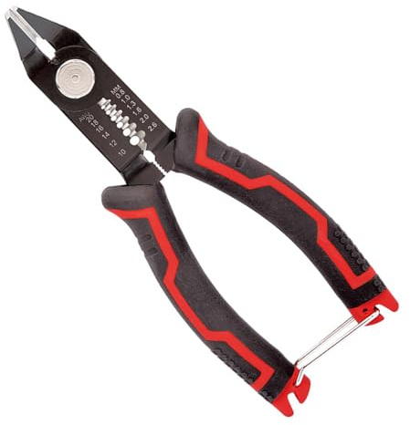6 Inch Invisible Spring Wire Snips Flush Cutters Electrical Flush 3-in-1 Side Cutter Clean Cut Pliers Small Wire Cutters for Jewelry Making