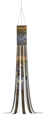 Jagd fliegende wilde Enten Druck Halloween Serie Windsack - Geist Thema hängende Outdoor-Dekorationen 59 Zoll