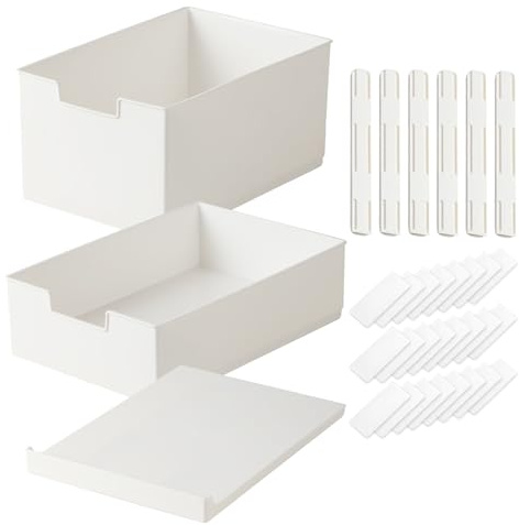 fanelod Tiroir de rangement extensible, tiroirs coulissants, étagère de rangement coulissante, étagères coulissantes pour garde-manger, tiroirs coulissants multifonctionnels pour salle de bain