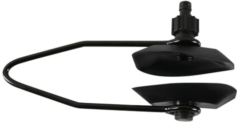 BACAR Rbanna1 Water Feed Rectangular Muff Motor Flusher, Reinforced Square Head Motor Cleaner, Outboard Motor Muffs Double Tube Inboard, Boat Outboard Motor Water Flush for Ships