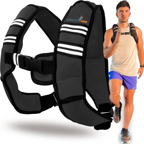 Gewichtsweste 2,7 kg, 4,5 kg, 5,4 kg, 11,3 kg, 15,9 kg, 20,4 kg, 27,2 kg, abnehmbare Eisengewichte für Männer und Frauen, Workout für Calisthenics und Fitness-Sporttraining (schwarz, 9 kg)