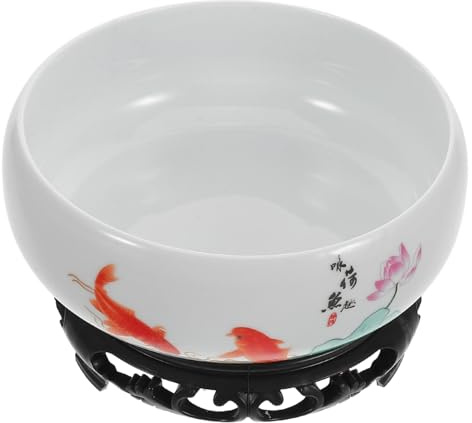 Ciieeo Pot de Fleurs Hydroponique Design Élégant et Minimaliste sans Trou en Céramique avec Réserve d'eau pour Plantes Aquatiques Maison Bureau