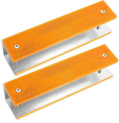 YOSADIER 2pezzi Marcatori Stradali Riflettenti Per Marciapiedi Catarifrangenti Stradali Per Esterni Segnaletica Stradale Riflettente Rettangolare Marcatori Riflettenti Per Pavimentazione