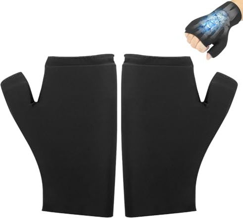 Guantes de gel para terapia de calor frío para manos y dedos, 2 unidades, para aliviar el dolor de tendinitis, túnel carpiano