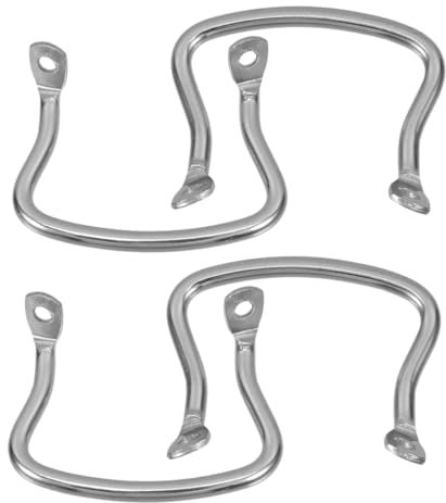 GANAZONO 4piezas Asa Antiscald De Acero Inoxidable para Ollas con Doble Mango Lateral Removibles y Reutilizables Compatibles con Cocinas Presión y Woks Instalación Rápida y Fácil