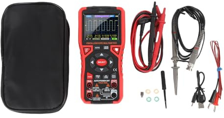 Eujgoov 2 en 1 Oscilloscope Multimètre Multimètre Portable de Forme D'onde Portable de la Forme D'onde de Couleur Tester Multimètre Montage de Tension