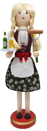 Genérico Oktoberfest Cascanueces, con auténtico Material de Madera, 36 cm, Figura Alemana Tradicional, Figura de Madera Coleccionable, diseño Resistente, para decoración de Navidad y Vacaciones