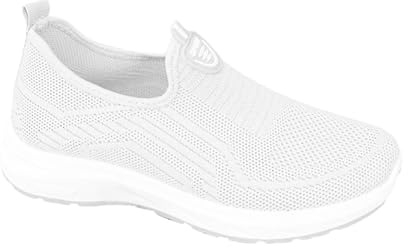 Ortopedisk sko dam sommar - dam slip-on promenadskor fritidsskor snörlösa sneakers bekväma skor