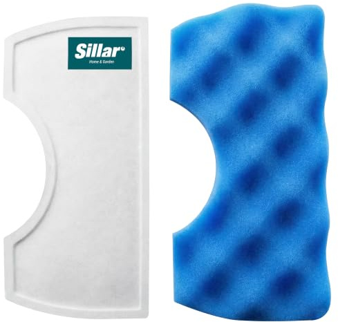 Wessper® Filtro de espuma + microfiltro | Filtro de repuesto para aspiradora Samsung SC43 SC45 SC47 SU33 VC08 VC12 VCA-VM45P VCC43 VCC45 VCC47 (DJ97-01040, DJ97-01040C)