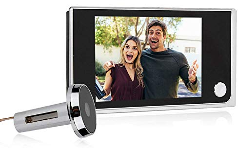 Sonew Peephole Camera, Door Viewer Camera,3.5 inch LCD Digital Door Peephole Smart Electronic Cat Eyes with 120 Degree Wide Angle for Home Security