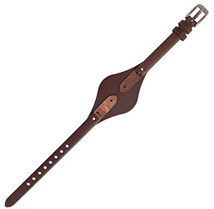 Fossil Uhrenarmband 8mm Leder Braun Gold - ES-3200 | LB-ES3200