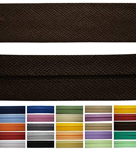 Roban Fashion Baumwoll Schrägband 16mm breit Textilband Blende in 24 Farben